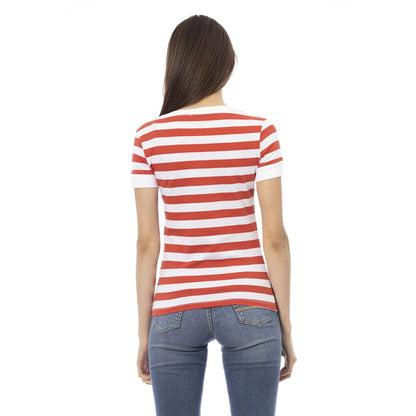 Multicolor Cotton Short Sleeve Round Neck T-Shirt
