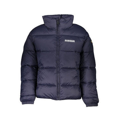 Napapijri Men's Eco-Conscious Blue Jacket with Sleek Design