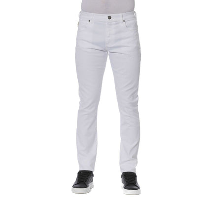 Trussardi Jeans Men's White Cotton Jeans
