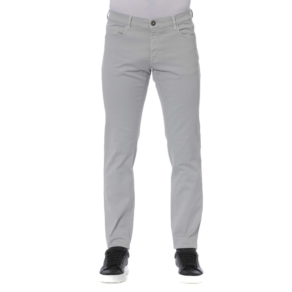 Trussardi Jeans Men's Gray Cotton Jeans