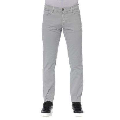 Trussardi Jeans Men's Gray Cotton Jeans
