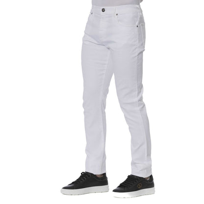 Trussardi Jeans Men's White Cotton Jeans