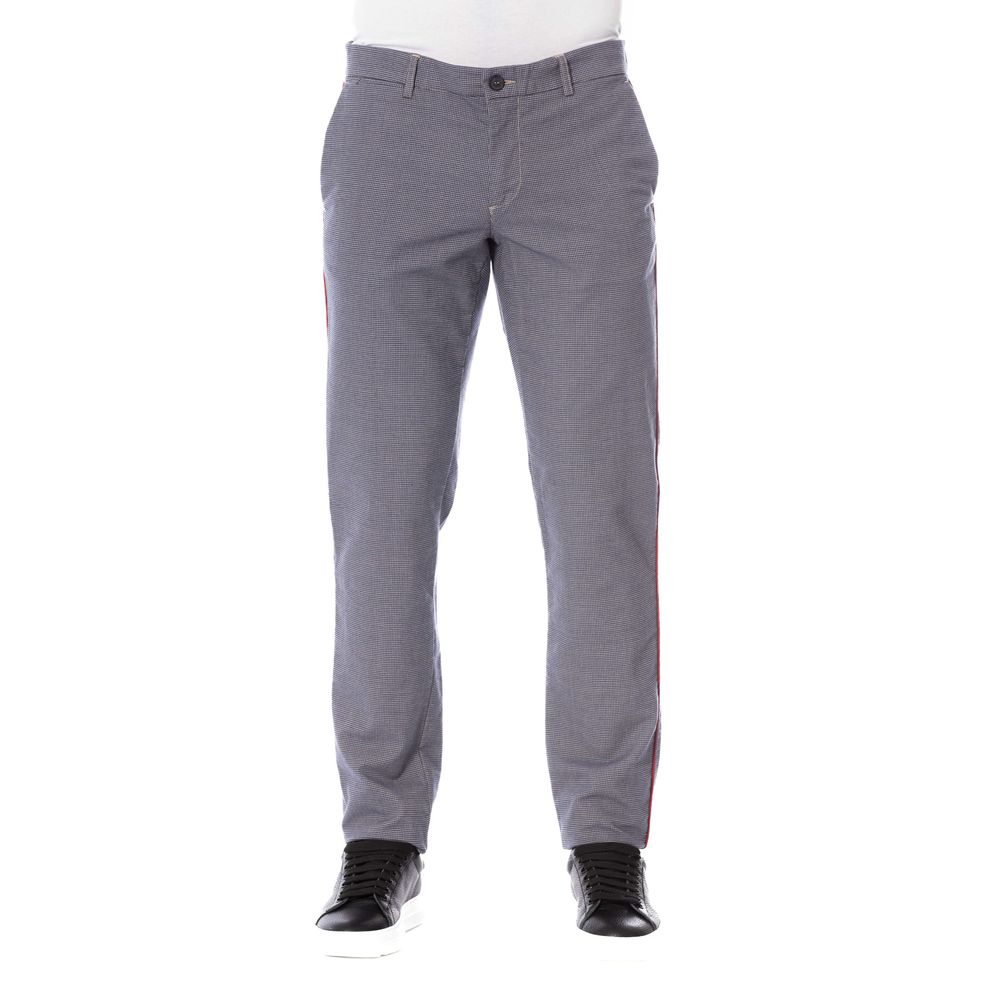Trussardi Jeans Men's Blue Cotton Trousers