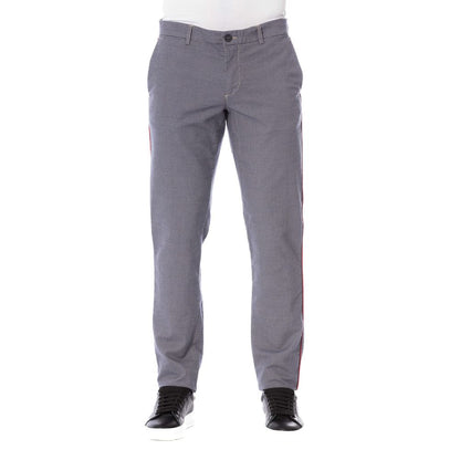 Trussardi Jeans Men's Blue Cotton Trousers