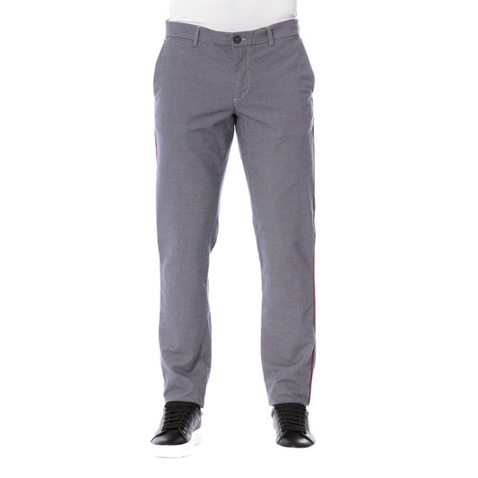 Trussardi Jeans Men's Blue Cotton Trousers
