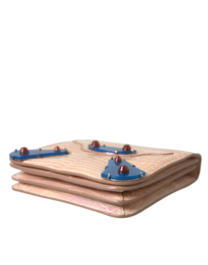 Balenciaga Mini Chain Beige Clutch for Evening Elegance