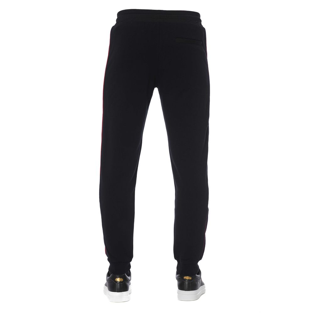 Trussardi Black Cotton Jogger Sports Pants