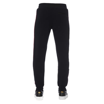 Trussardi Black Cotton Jogger Sports Pants