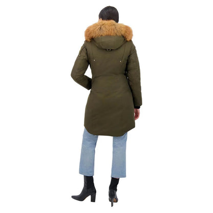 Moose Knuckles Army Cotton Women Gold Stirling Parka Coat