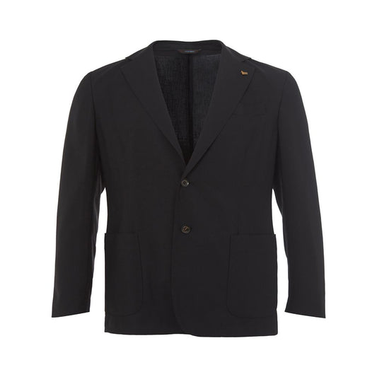 Colombo Elegant Cashmere Black Men's Blazer Jacket