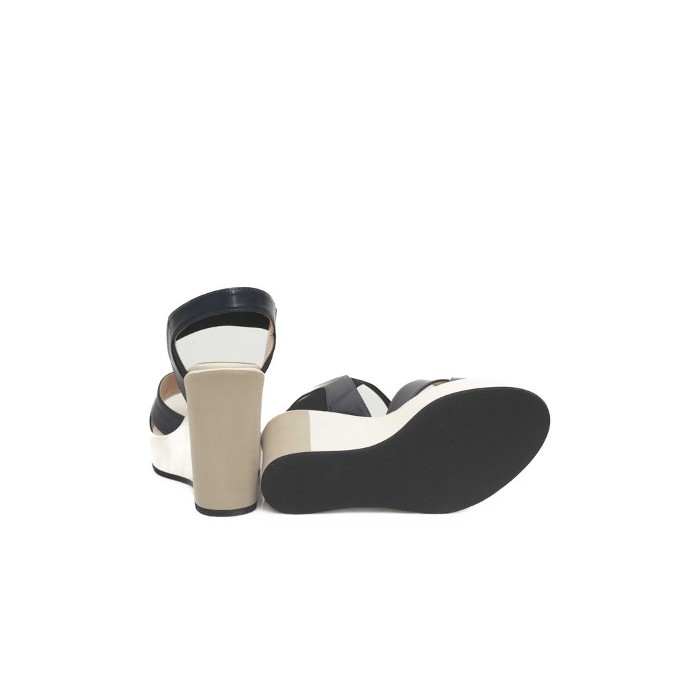 Blue CALF Leather Sandal