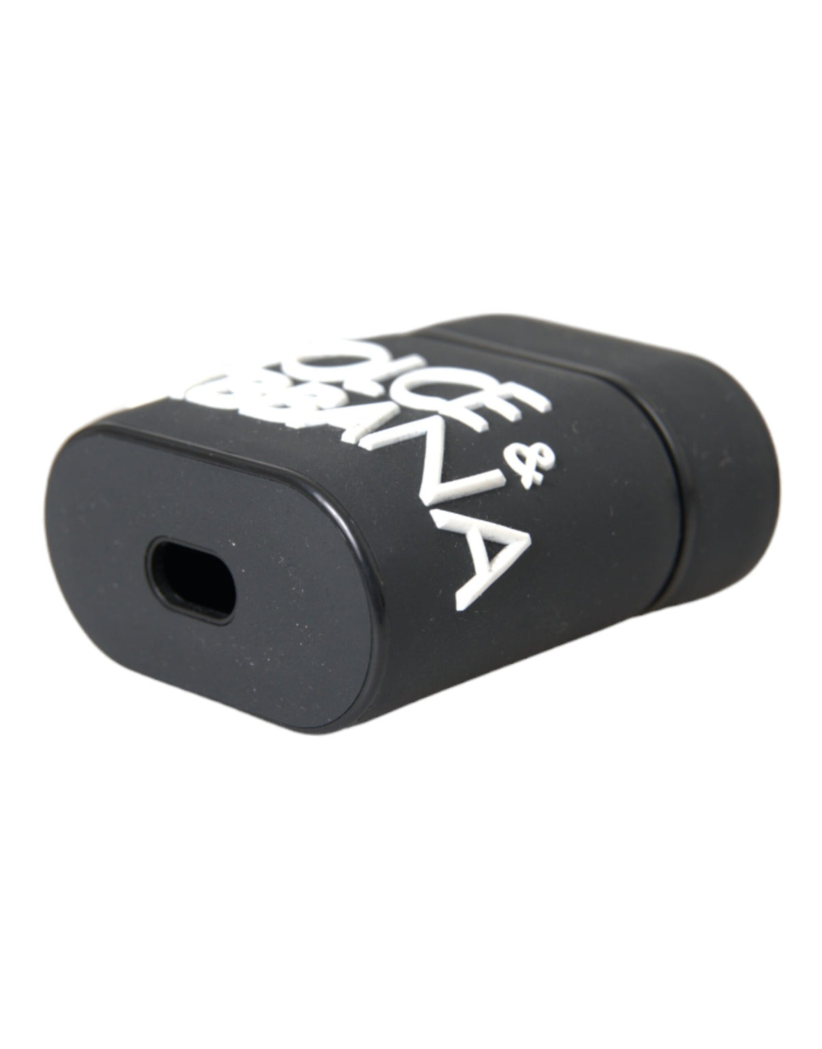 Dolce & Gabbana Polycarbonate PVC Rubber & Silicone Earbuds Carrying Case - Black White