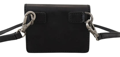Dolce & Gabbana Leather Metal Wallet - Black Silver