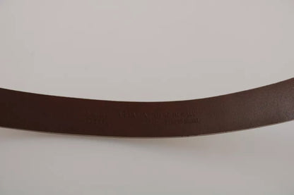 Dolce & Gabbana Caiman Leather Belt - Beige Gold