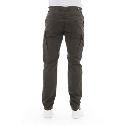 Baldinini Trend Men's Army Cotton Cargo Trousers