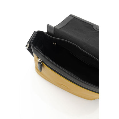 Cerruti 1881 Men's Yellow Leather Messenger Bag