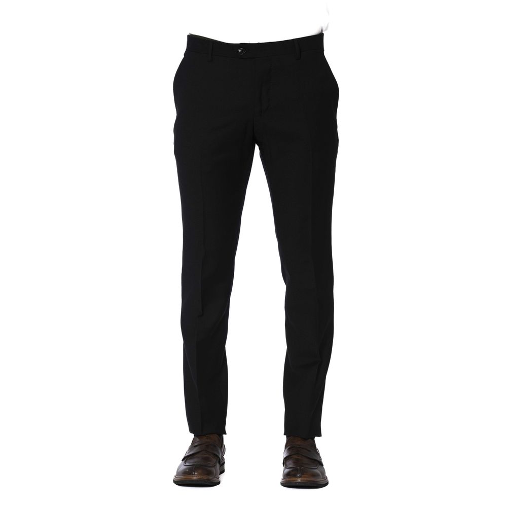 Trussardi Men's Black Polyester Trousers