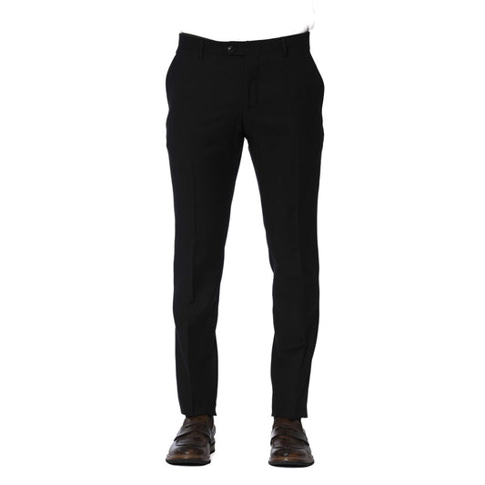 Trussardi Men's Black Polyester Trousers