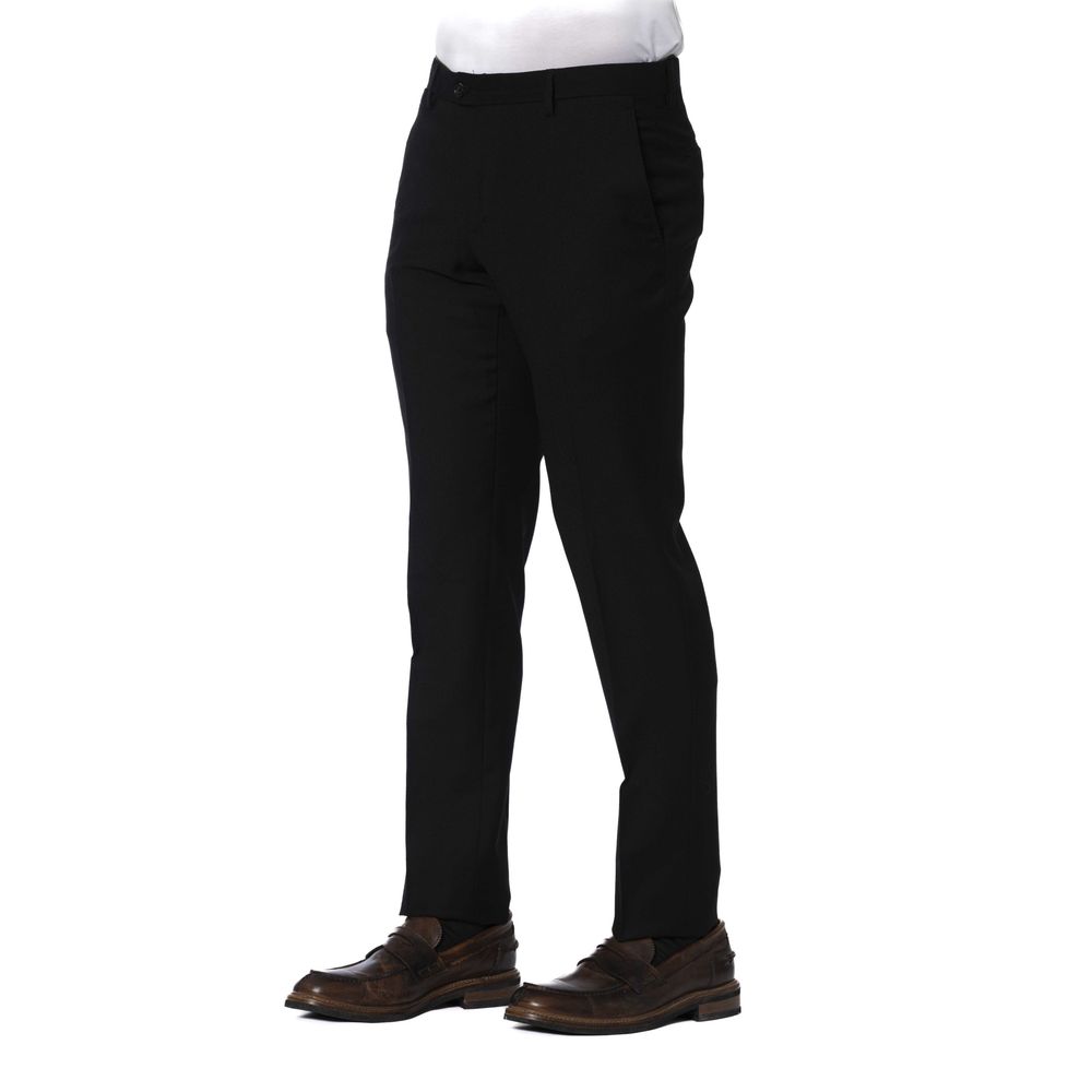 Trussardi Men's Black Polyester Trousers