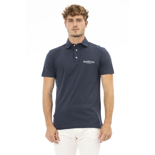 Baldinini Trend Men's Blue Cotton Polo Shirt