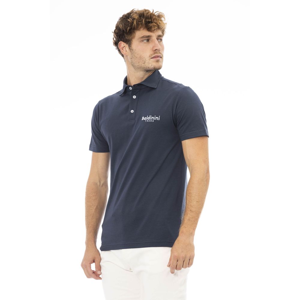 Baldinini Trend Men's Blue Cotton Polo Shirt