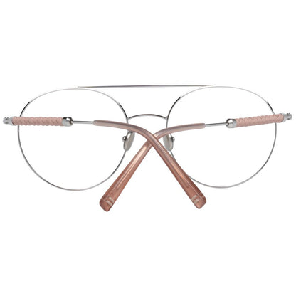 Eyeglasses Frames by Tod's for women in silver features a refined silhouette, showcasing a refined silver coloured frame and full-frame frame design for a sophisticated, premium look.