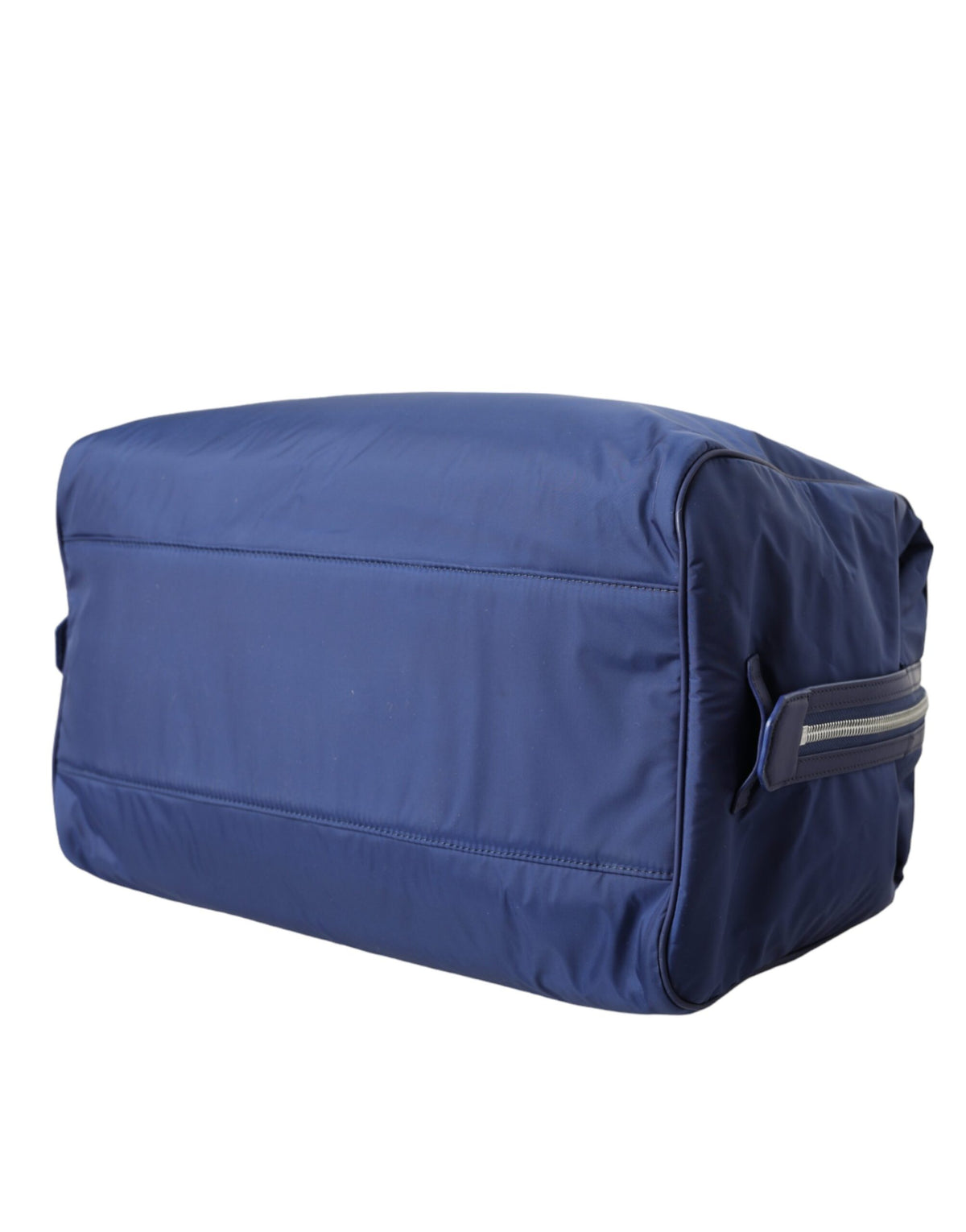 Dolce & Gabbana Calfskin Leather Nylon Travel Duffel Bag - Black Blue