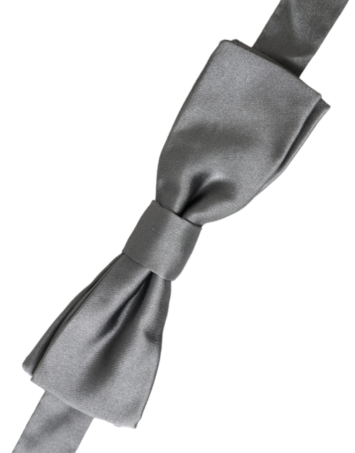 Dolce & Gabbana Metal Satin & Silk Necktie - Gray