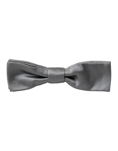 Dolce & Gabbana Metal Satin & Silk Necktie - Gray
