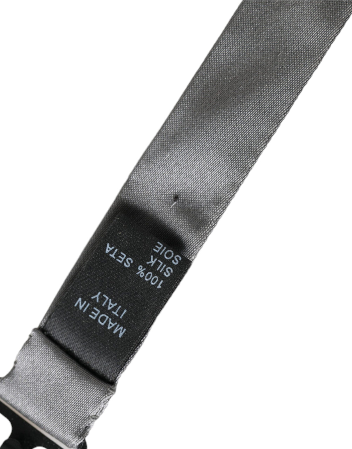 Dolce & Gabbana Metal Satin & Silk Necktie - Gray