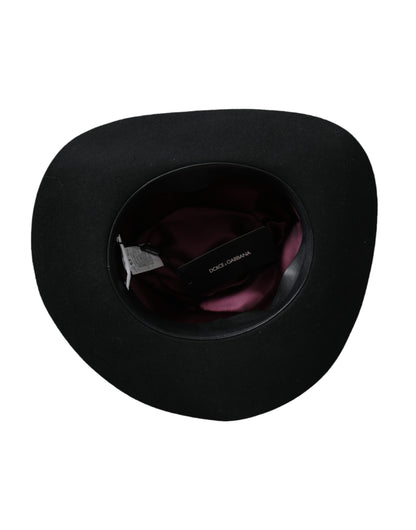 Black Rabbit Fedora Trilby Women Hat