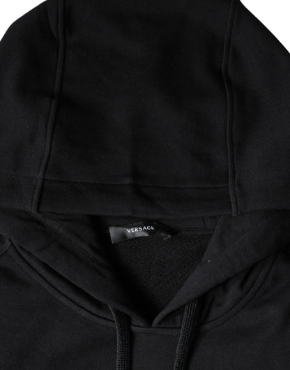 Versace Medusa Men's Cotton Sweatshirt Hoodie - Black Print