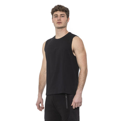 Black Cotton Underwear Tank Top