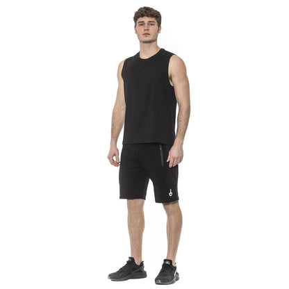 Black Cotton Underwear Tank Top