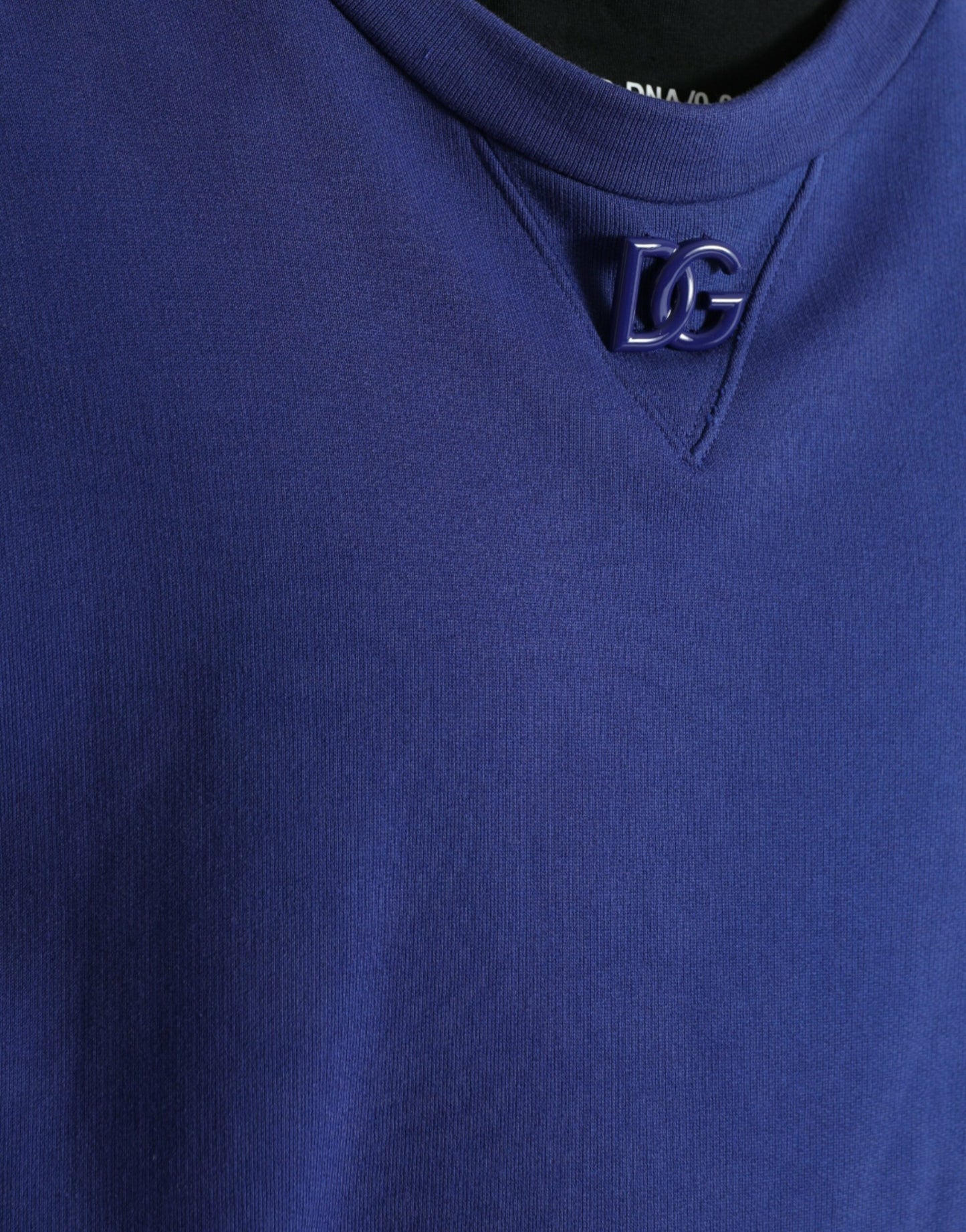 Royal Blue Cotton Crewneck Sweater