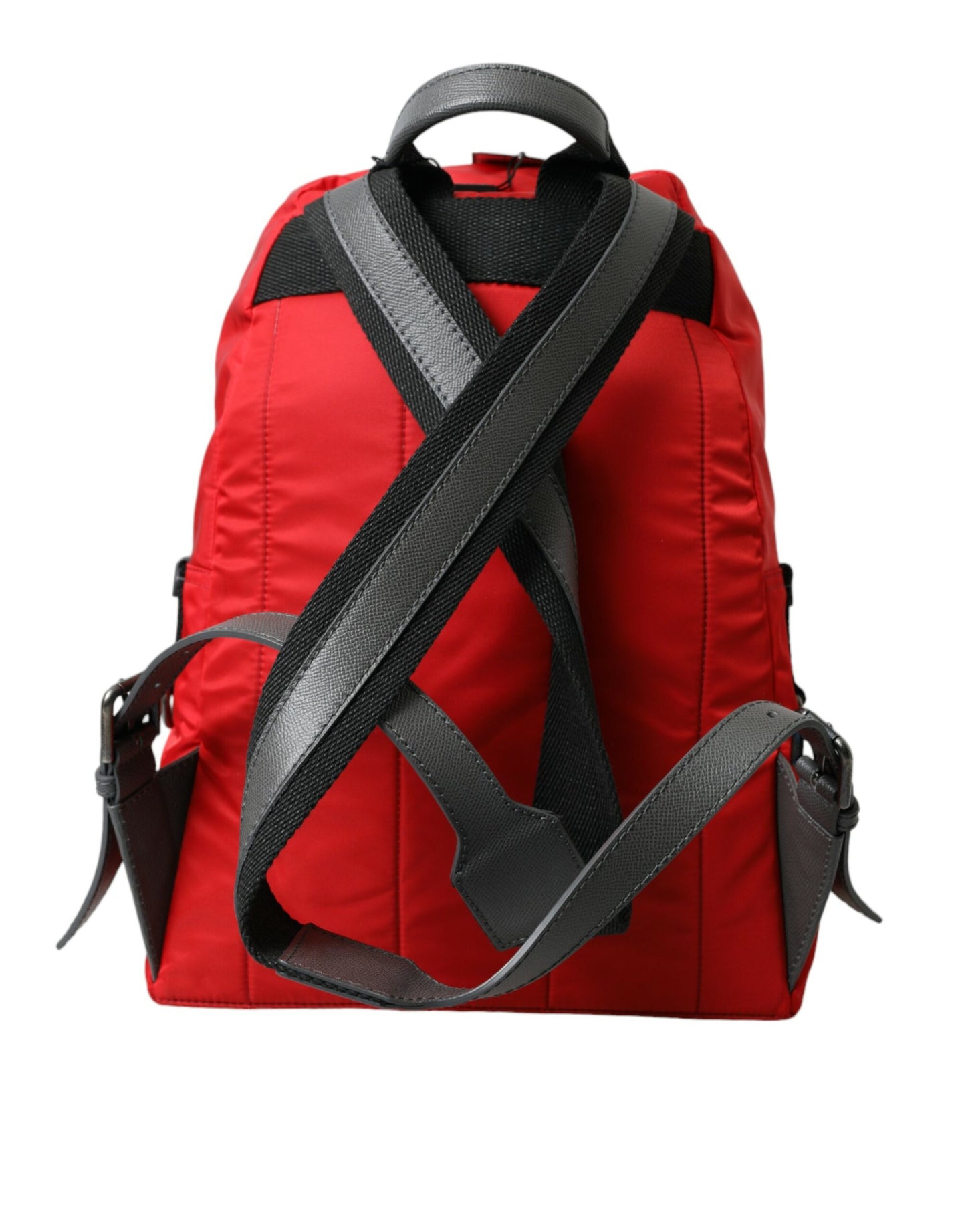 Red Nylon Leather DG Logo School Backpack Bag