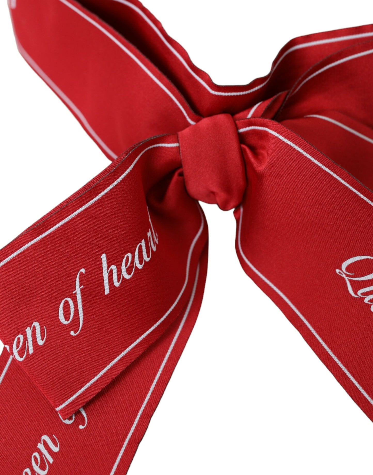 Red Polyester QUEEN OF HEARTS Belt