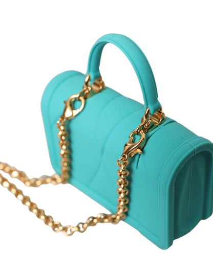 Turquoise Silicone Devotion Heart Cover Bag Airpods Case