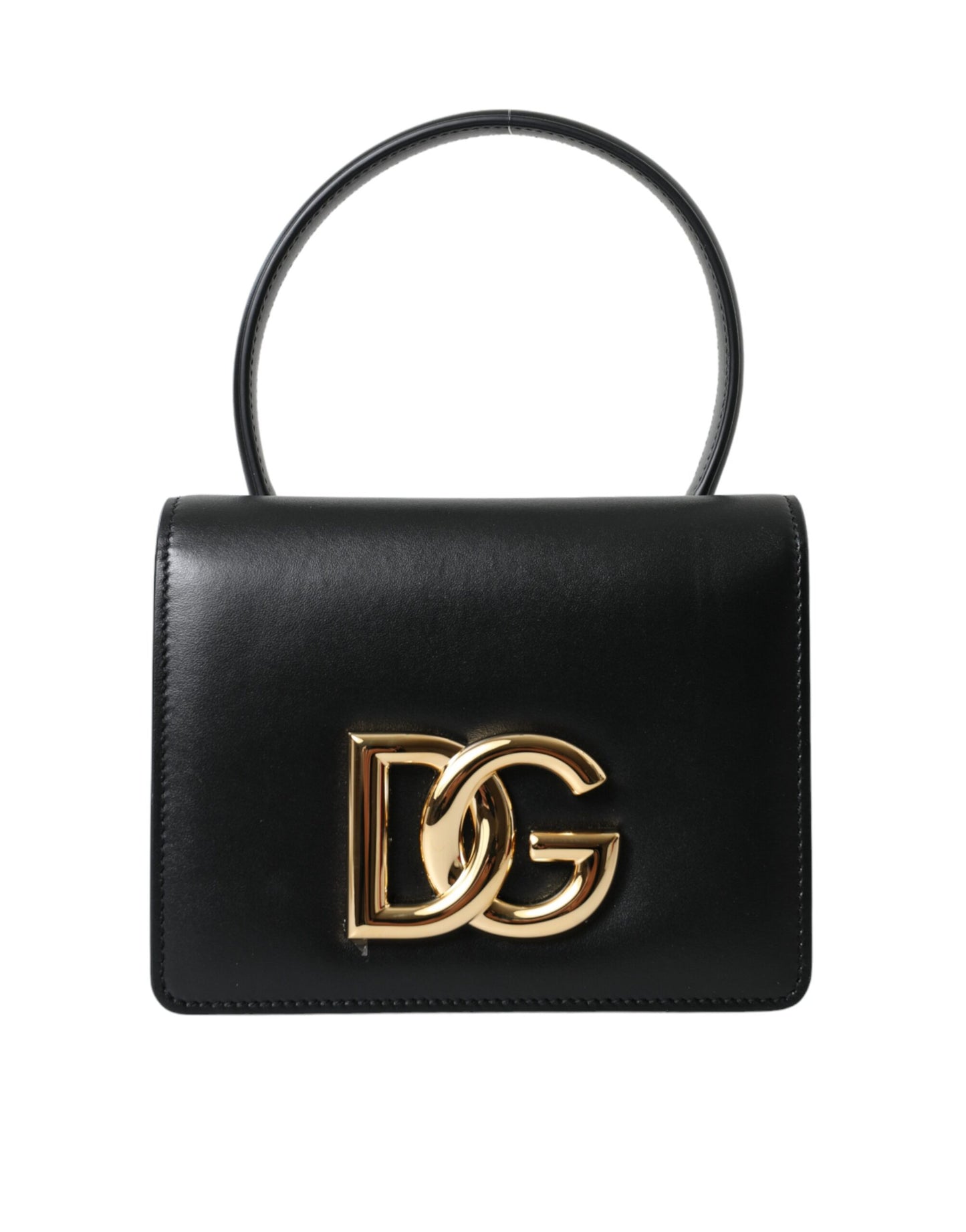 Black Leather Mini Belt Waist DG Girls Purse Bag