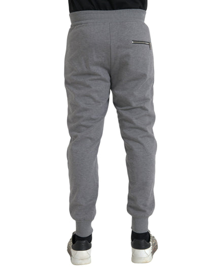 Gray Cotton Jogger Skinny Sweatpants Pants