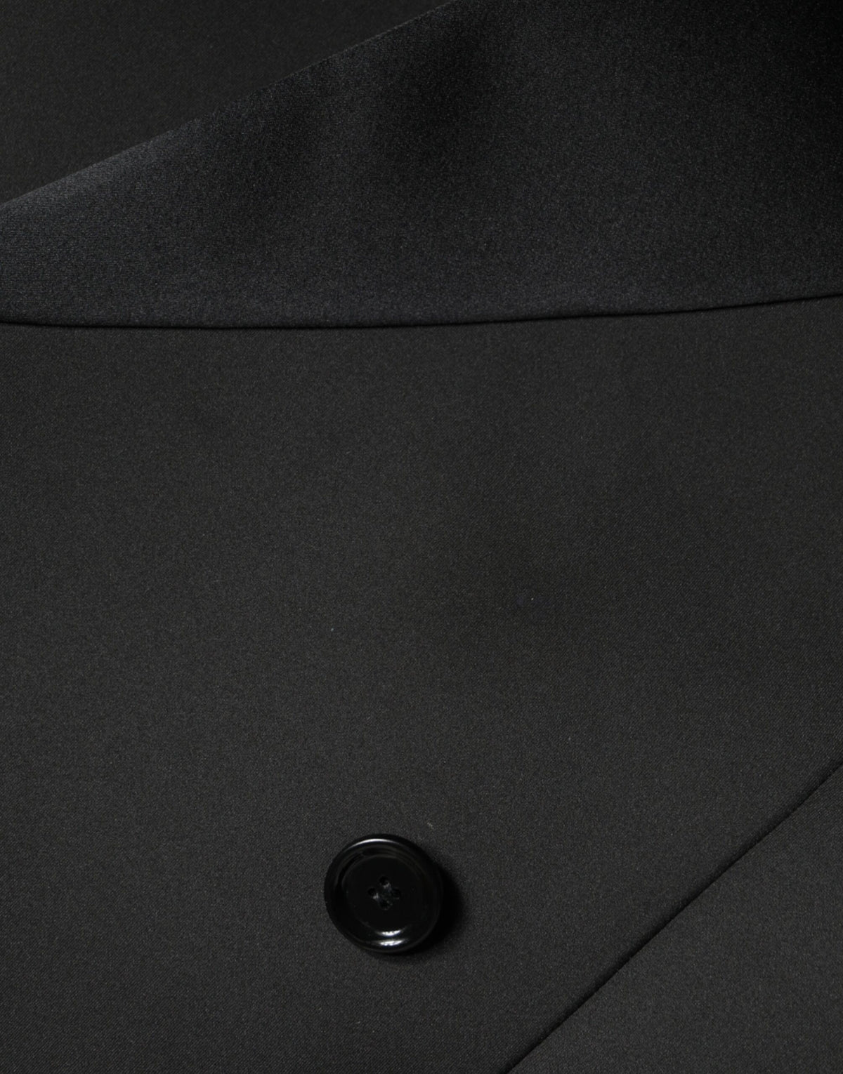 Dolce & Gabbana Women's Black Polyester Double Breasted Coat Jacket