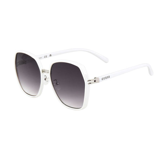 Guess GF040721B White Women's Sunglasses with Gradient Polarized Lens