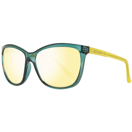 Guess GU730860S18 Green Women's Sunglasses with Mirrored Polarized Lens