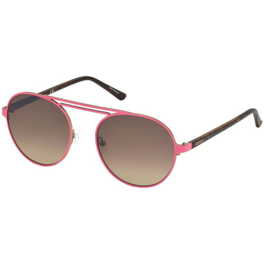 Guess GU30285573F Pink Unisex Sunglasses with Polarized Lens