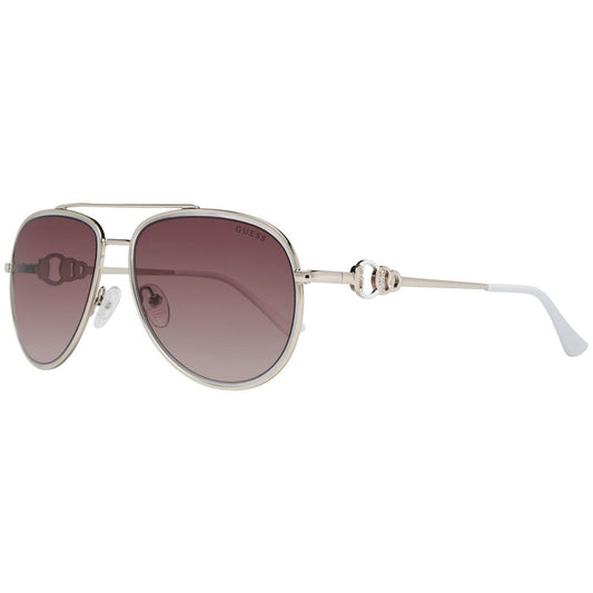 Guess GF034432F56 Gold Women's Sunglasses with Gradient Polarized Lens