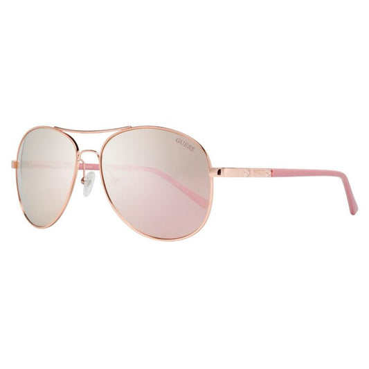 Guess GF029528U Pink Women's Sunglasses with Mirrored Polarized Lens