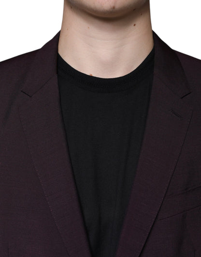 Dolce & Gabbana Men's Single Breasted Polyester & Wool Blazer -