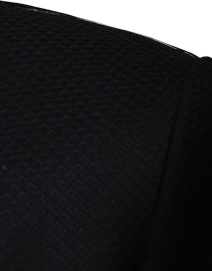 Dolce & Gabbana Men's Single Breasted Virgin Wool Blazer - Black