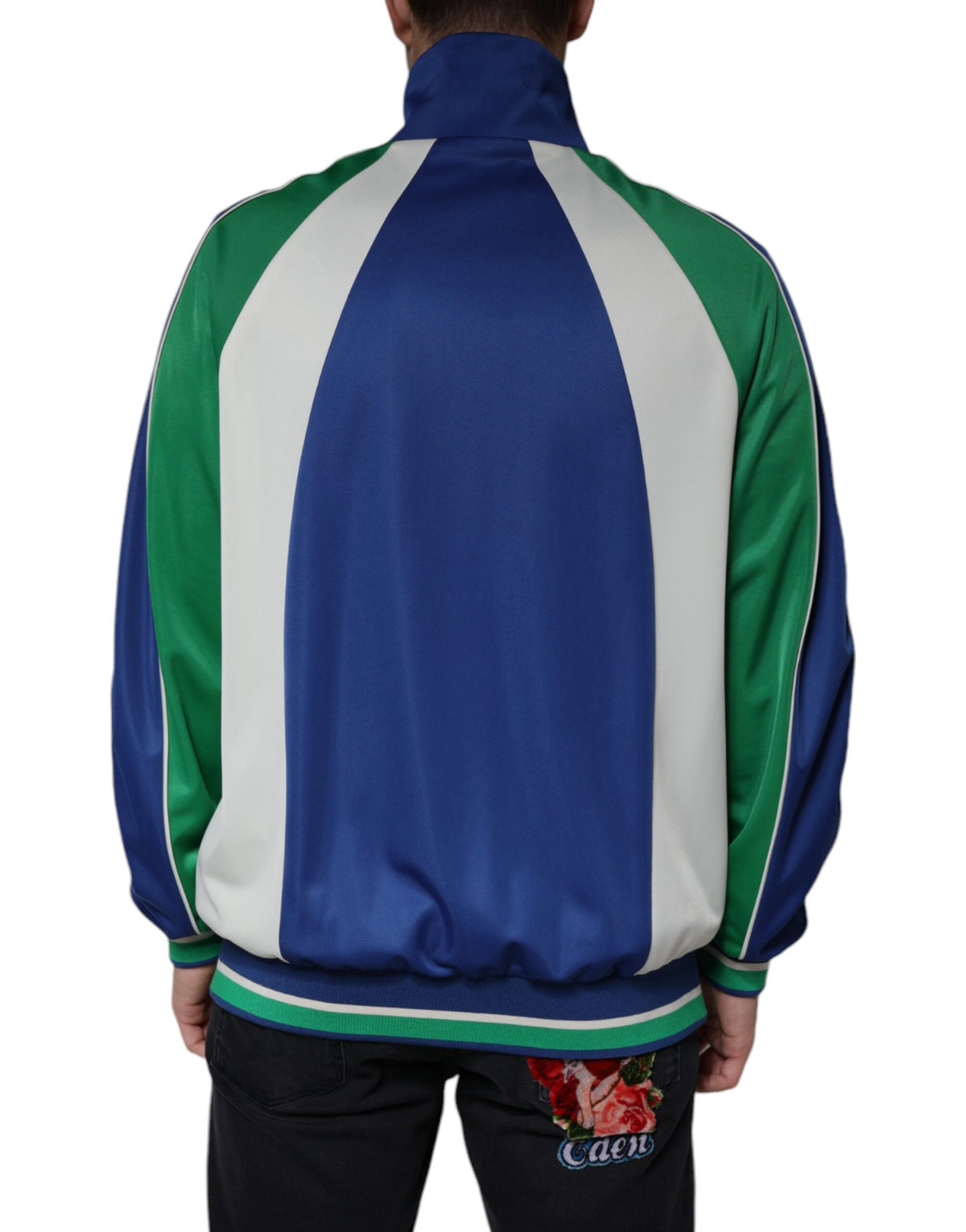 Dolce & Gabbana Men's Polyester & Nylon Bomber Jacket - Multicolor