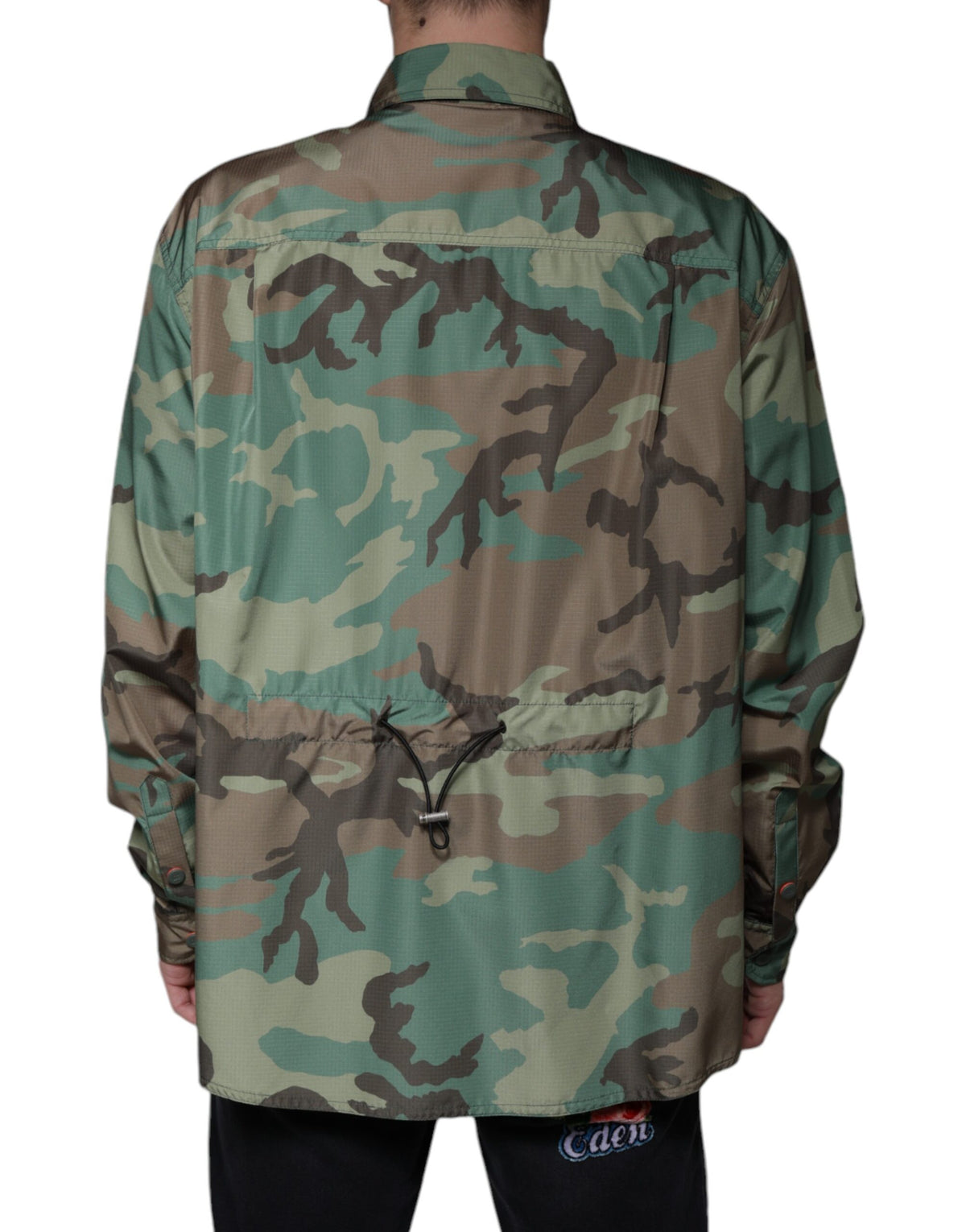 Dolce & Gabbana Men's Polyester & Nylon Shirt - Multicolor Camouflage